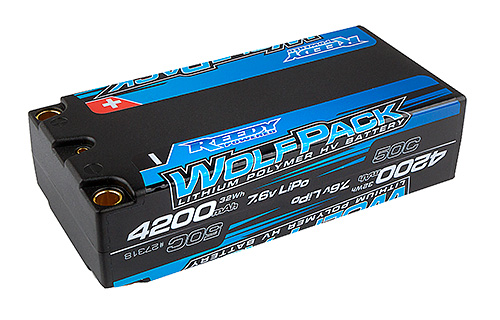 WolfPack HV-LiPo 4200mAh 50C 7.6V Shorty